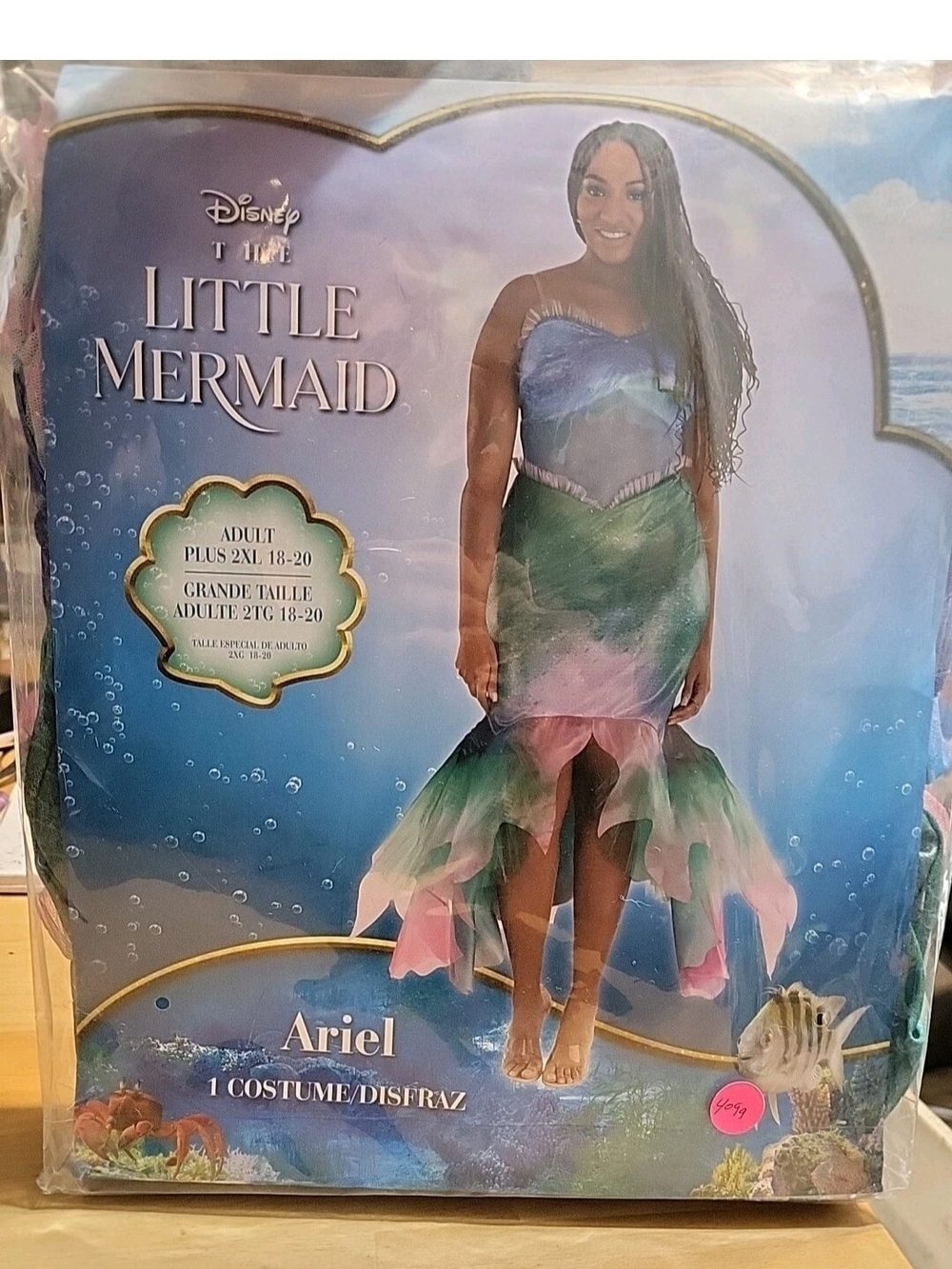 Little Mermaid Ariel Costume Adult Women's Plus Size 2X 18-20 #4099